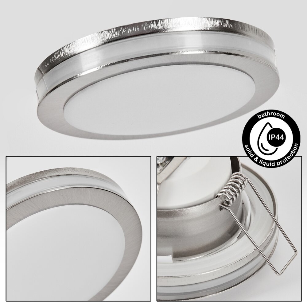 Percoq Einbauleuchte LED Nickel-Matt, 1-flammig main product photo