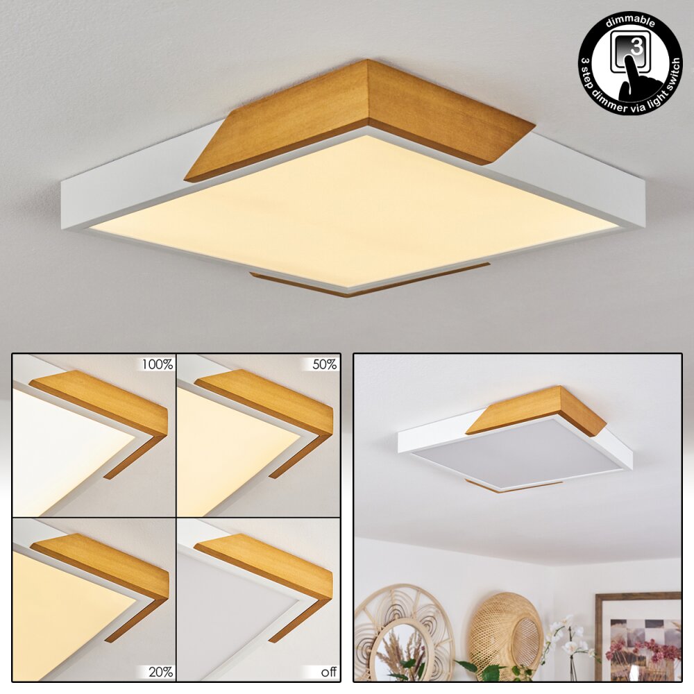 Pontchardon Deckenleuchte LED Naturfarben, Weiß, 1-flammig main product photo