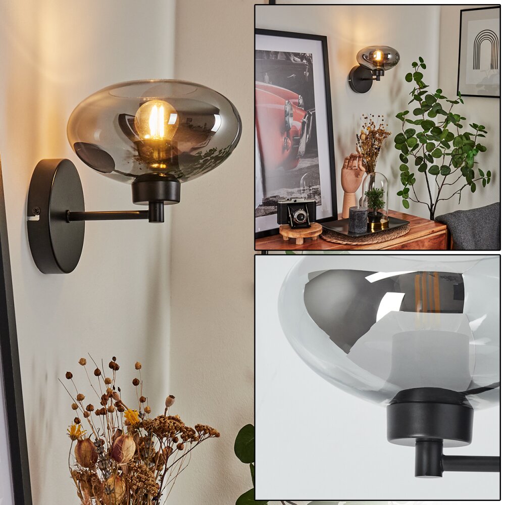 Haikala Wandleuchte Schwarz, 1-flammig main product photo