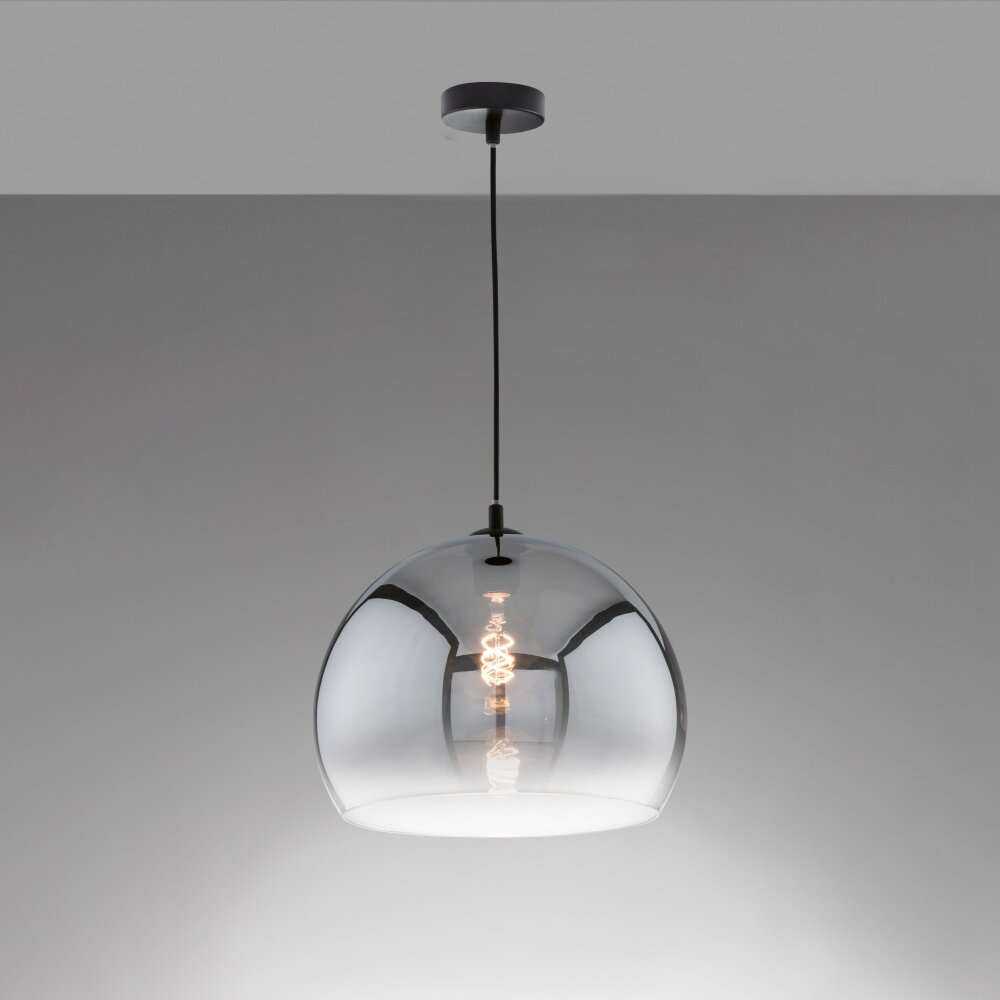 Fischer & Honsel Amos Hängeleuchte Schwarz, 1-flammig main product photo