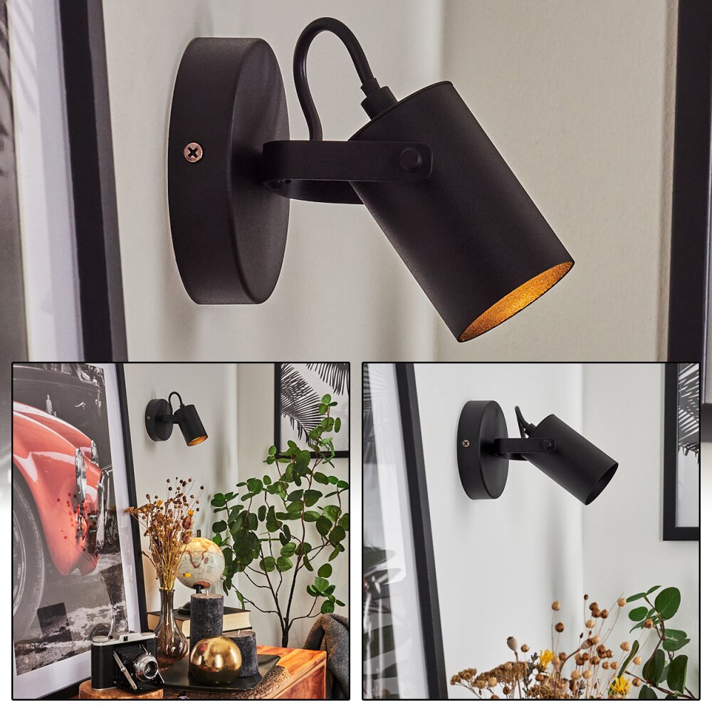 Kergus Wandleuchte Schwarz, 1-flammig main product photo