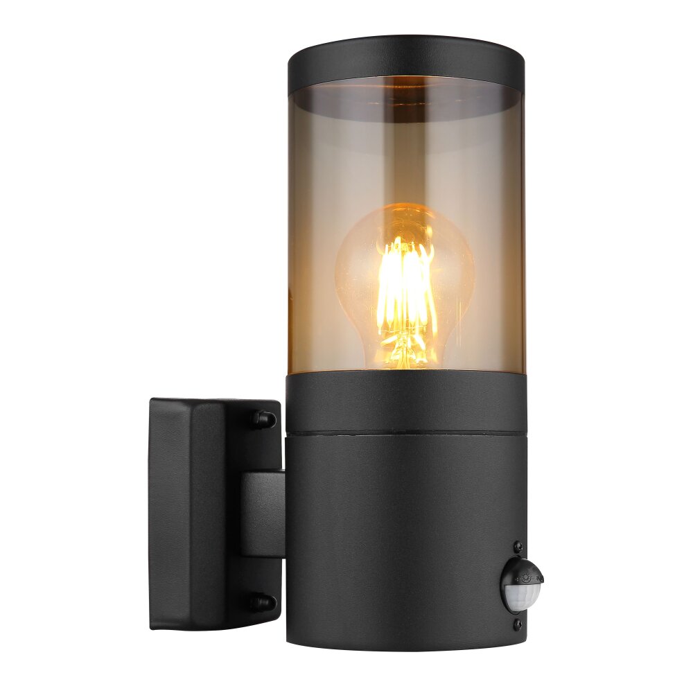 Globo XELOO Außenwandleuchte Schwarz, 1-flammig, Bewegungsmelder main product photo