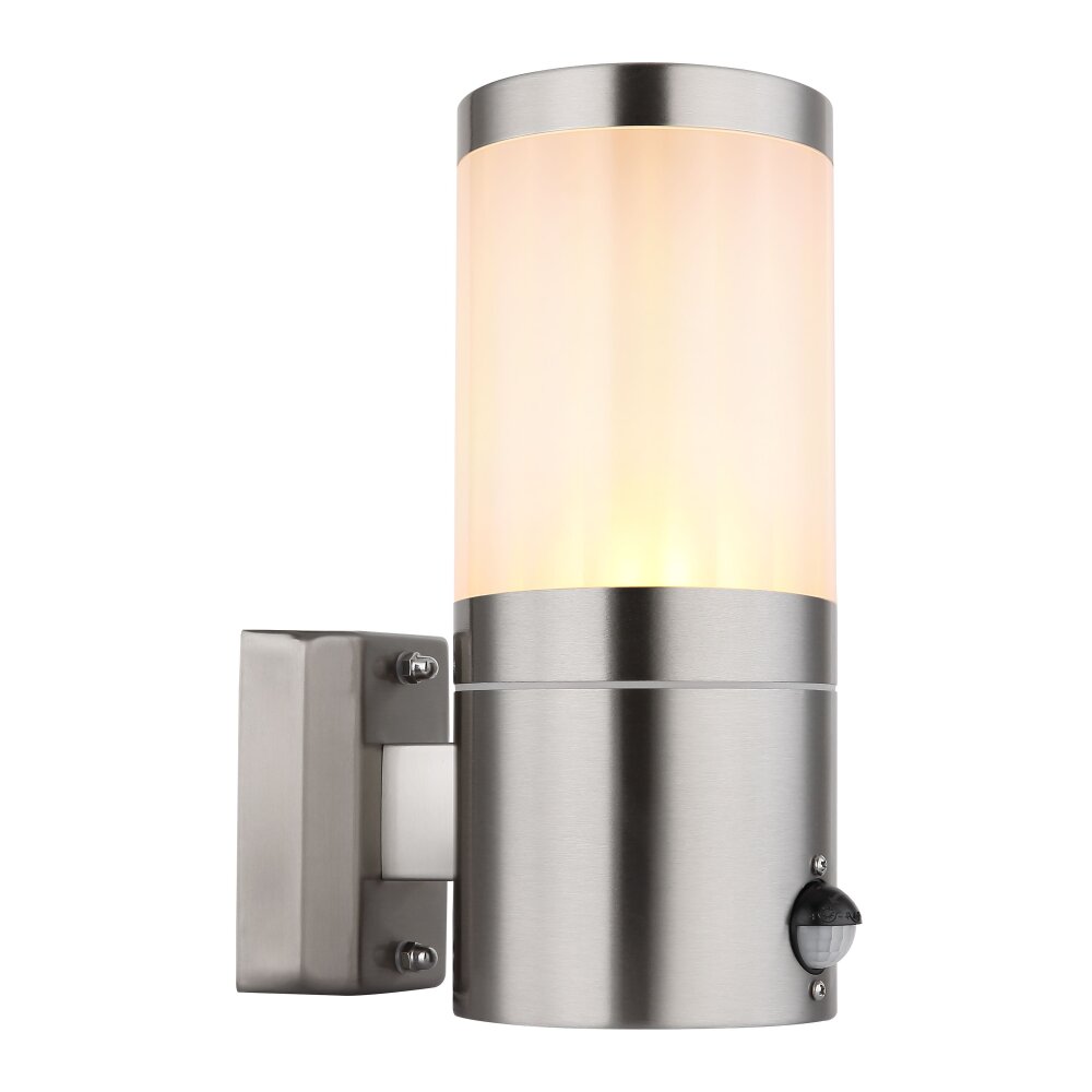 Globo XELOO Außenwandleuchte Silber, 1-flammig, Bewegungsmelder main product photo