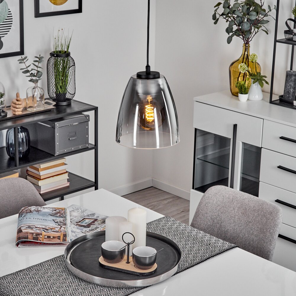 Autry Hängeleuchte Schwarz, 1-flammig main product photo