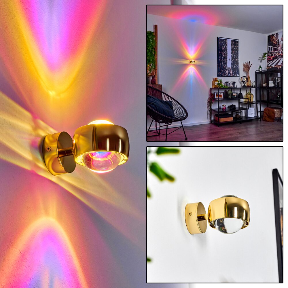 Sapri Wandleuchte Gold, 1-flammig main product photo