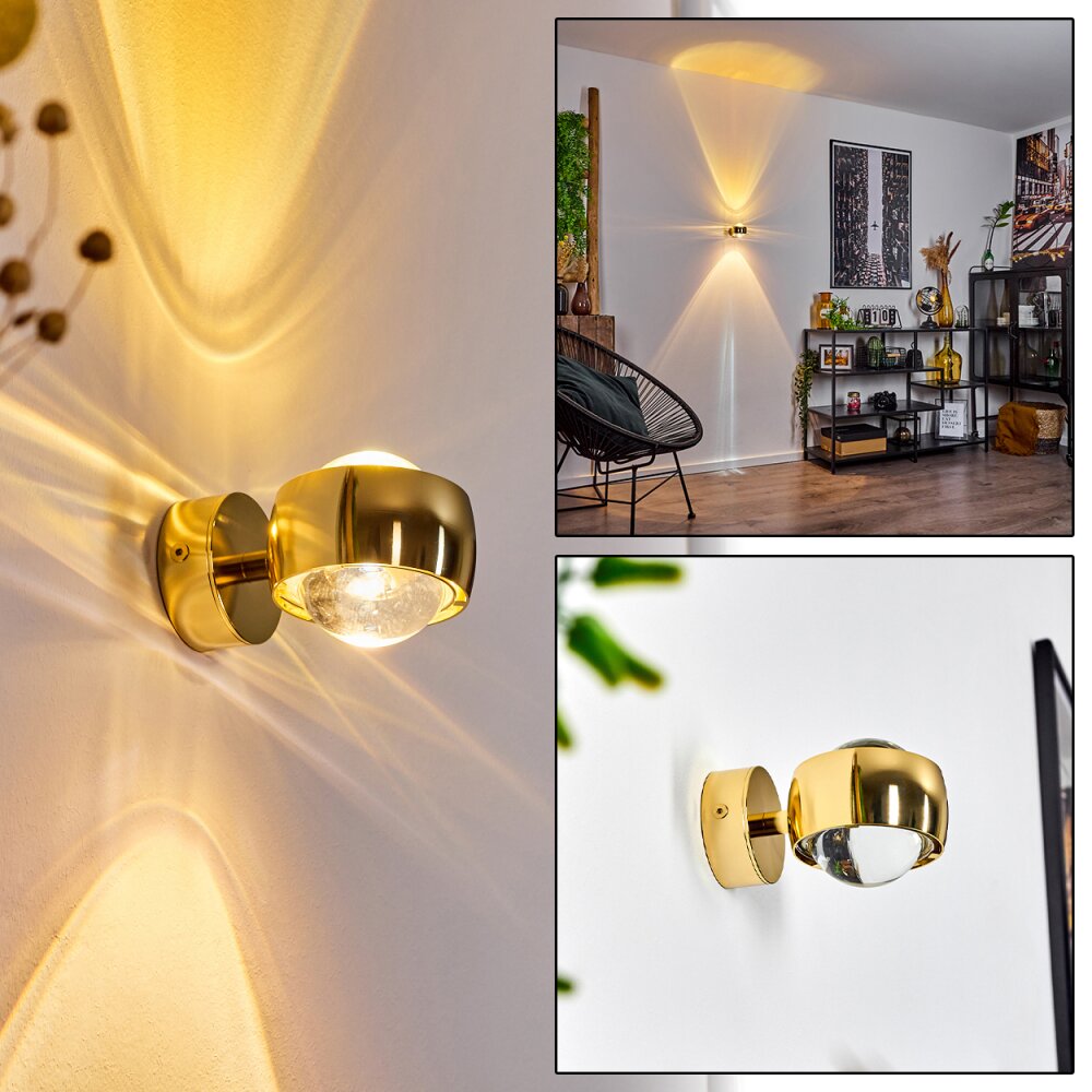 Sapri Wandleuchte Gold, 1-flammig main product photo