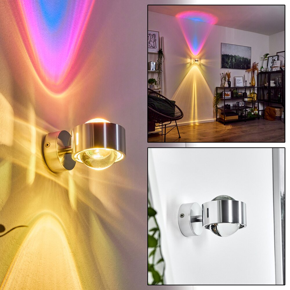 Sapri Wandleuchte Silber, 1-flammig main product photo
