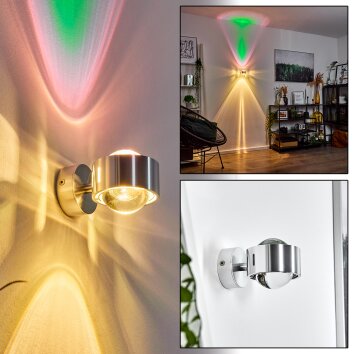 Sapri Wandleuchte Silber, 1-flammig Sapri Wandleuchte Silber, 1-flammig