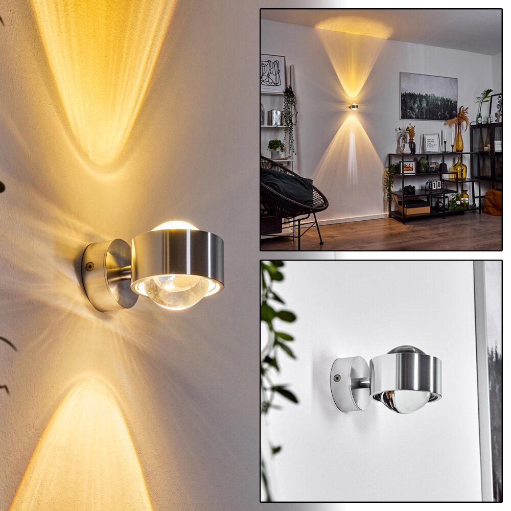 Sapri Wandleuchte Silber, 1-flammig main product photo