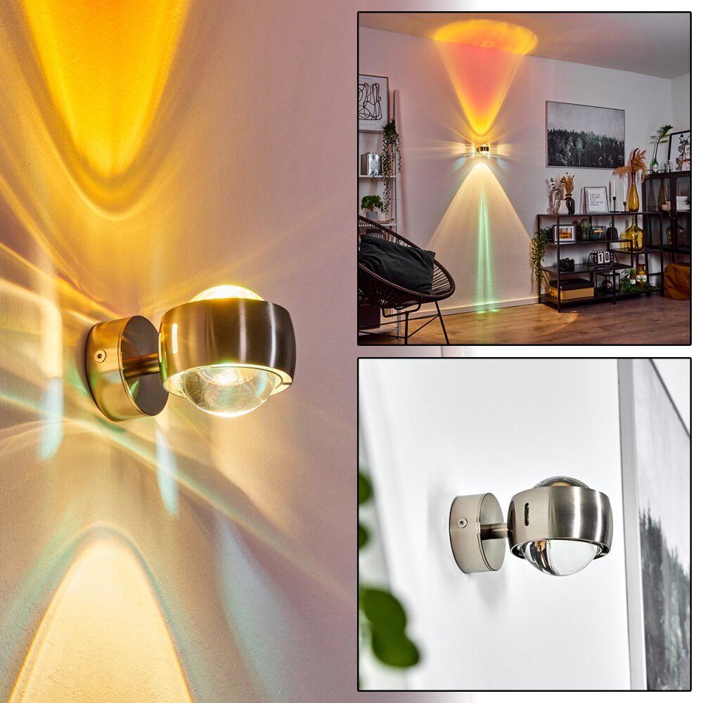 Sapri Wandleuchte Nickel-Matt, 1-flammig main product photo