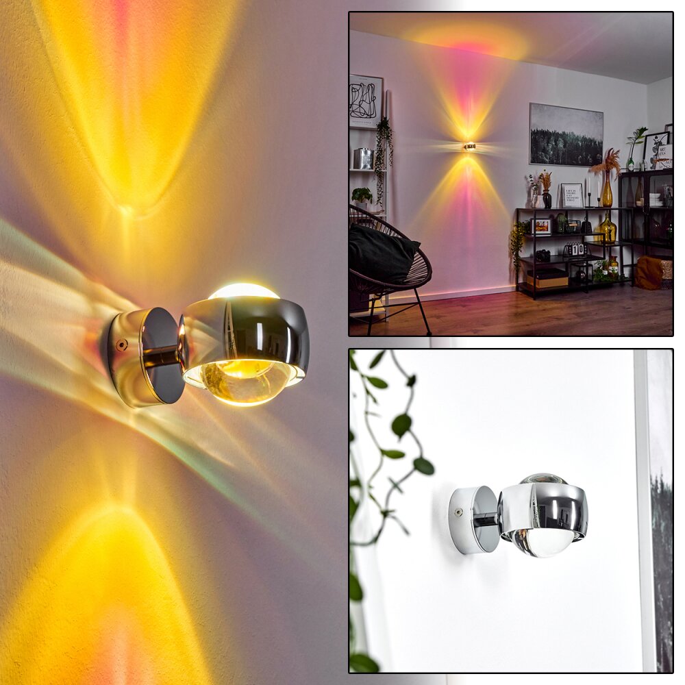 Sapri Wandleuchte Chrom, 1-flammig main product photo