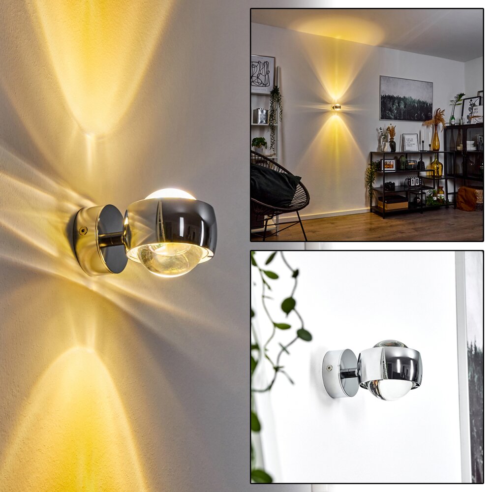 Sapri Wandleuchte Chrom, 1-flammig main product photo