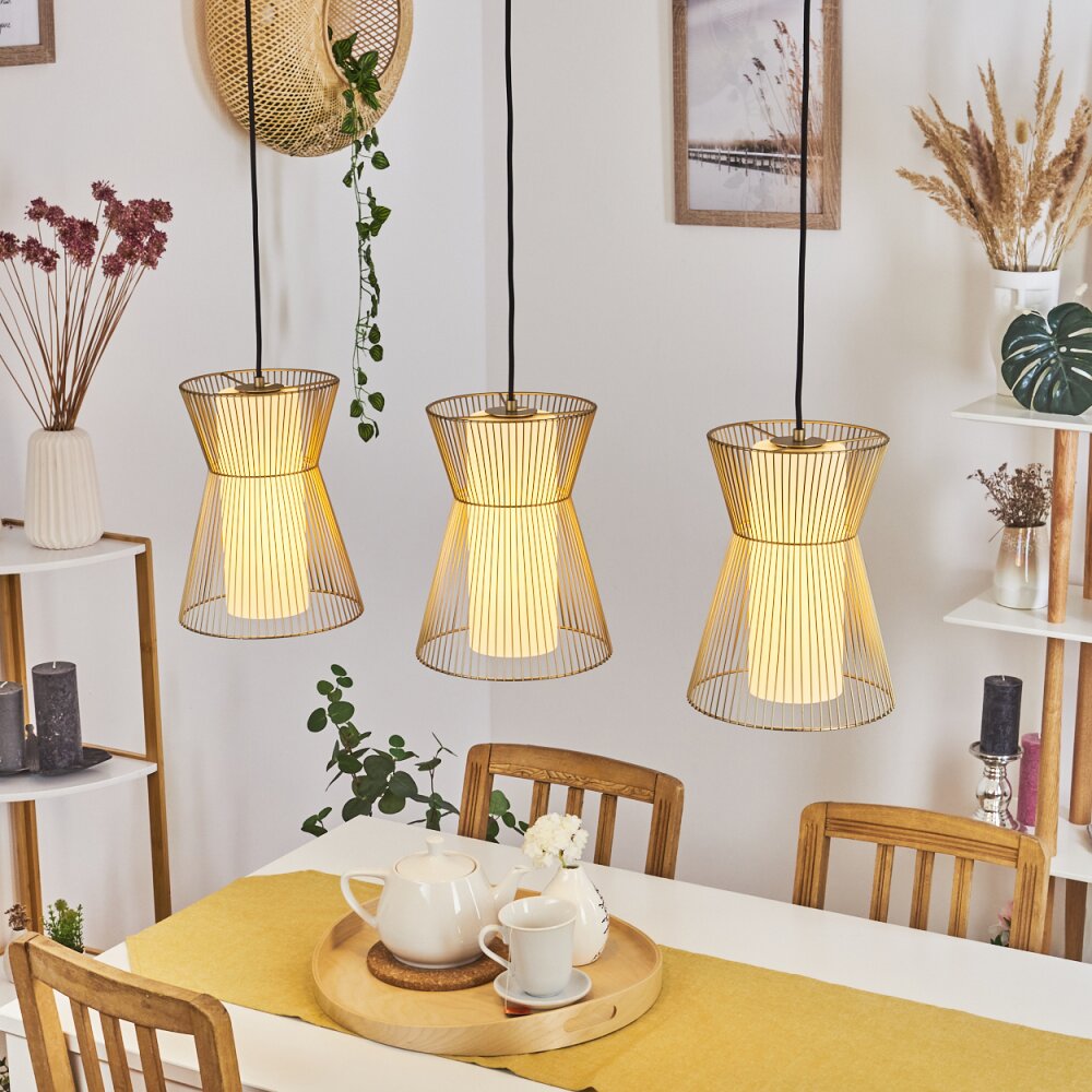 Chaca Hängeleuchte Gold, 3-flammig main product photo