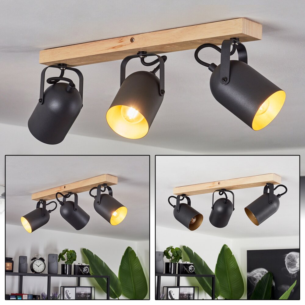 Vergoignan Deckenleuchte Braun, Schwarz, 3-flammig main product photo