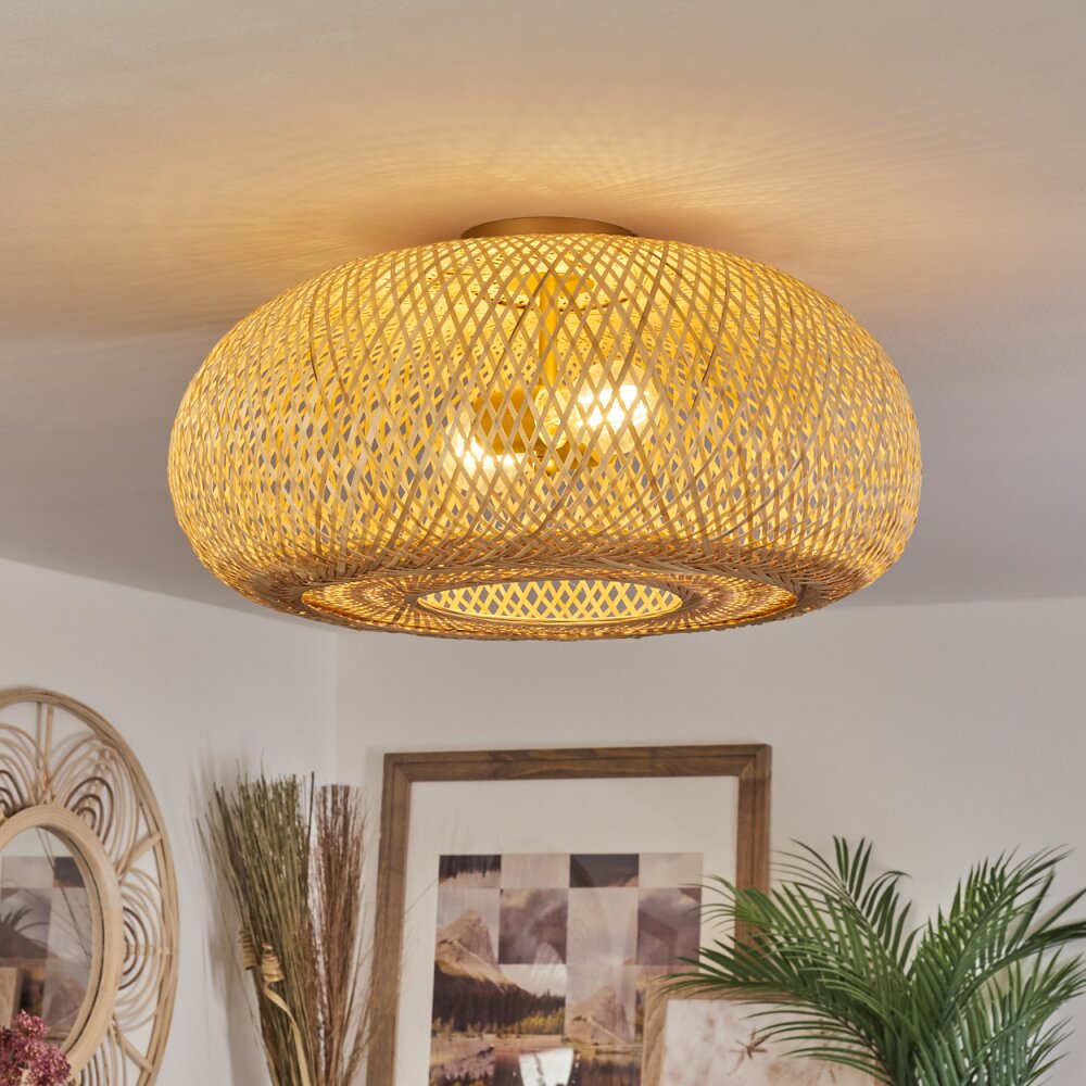 Bauro Deckenleuchte Naturfarben, 2-flammig main product photo