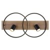 Globo DANNY Deckenleuchte LED Braun, Holzoptik, Schwarz, 3-flammig