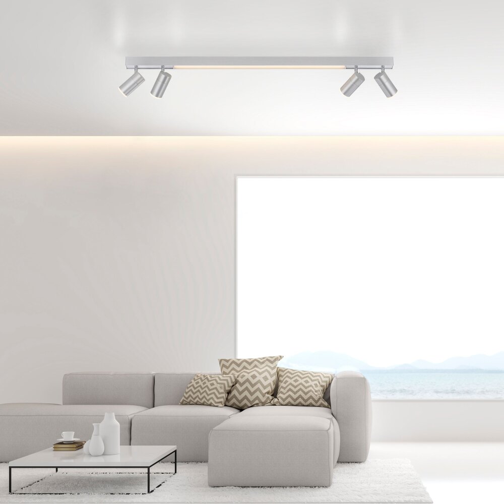 Paul Neuhaus PURE-LINES Deckenleuchte LED Aluminium, 1-flammig, Fernbedienung main product photo