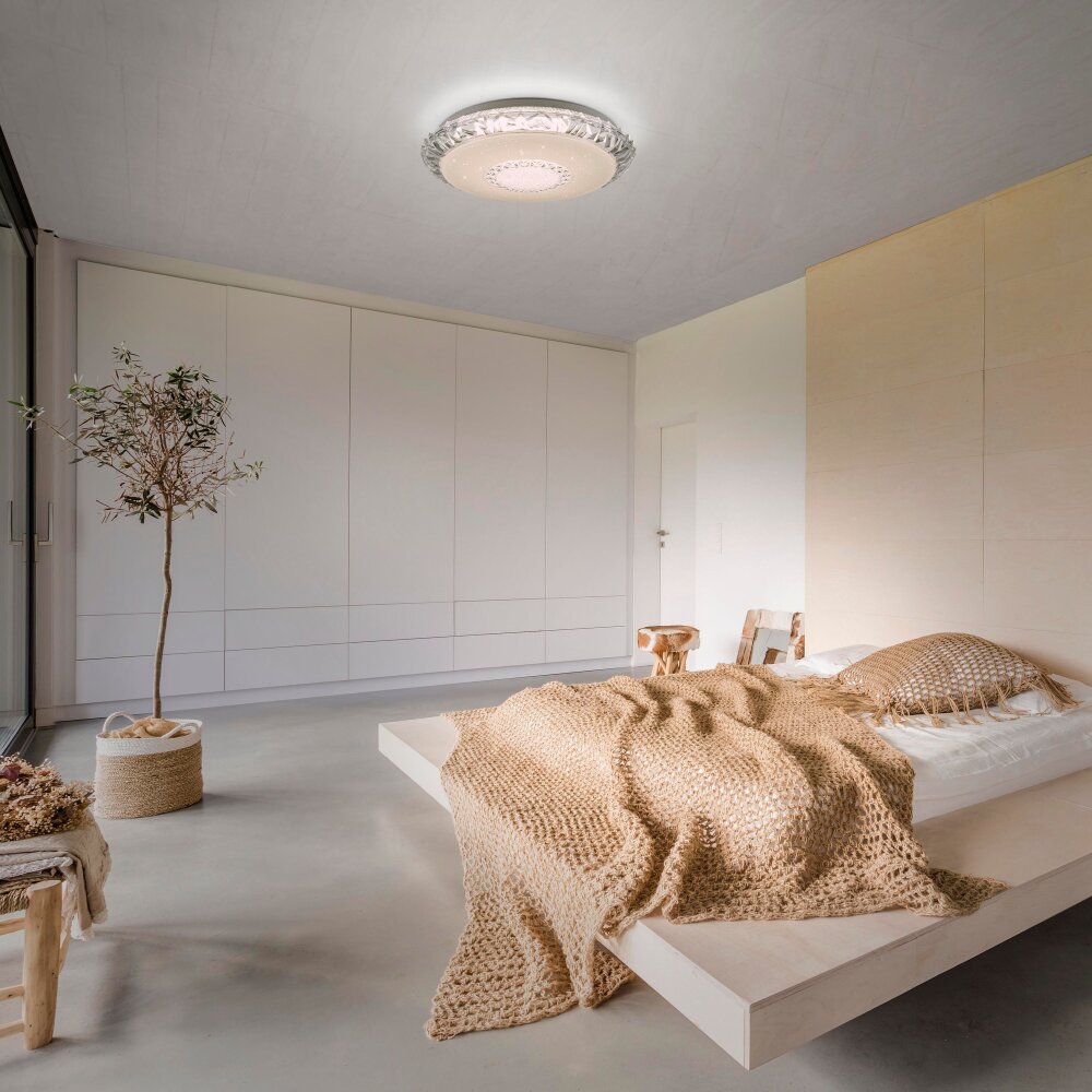 Leuchten Direkt LUCCA Deckenleuchte LED Weiß, 1-flammig, Fernbedienung main product photo