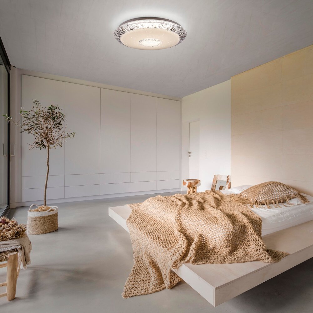 Leuchten Direkt LUCCA Deckenleuchte LED Weiß, 1-flammig, Fernbedienung main product photo