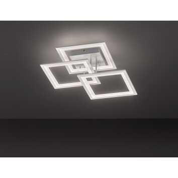 Wofi Leuchten MODESTO Deckenleuchte LED Silber, 3-flammig