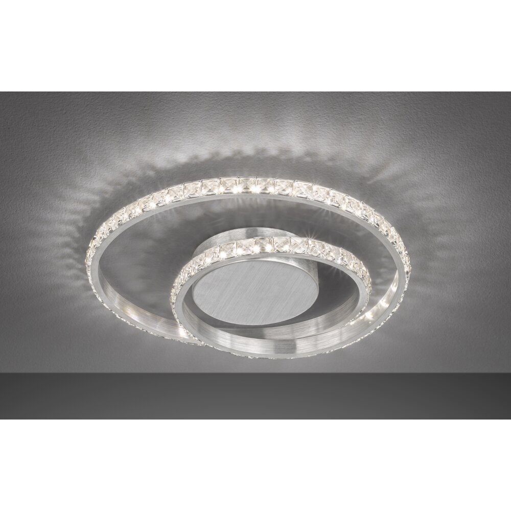 Wofi Leuchten ALBERTA Deckenleuchte LED Aluminium gebürstet, 1-flammig main product photo