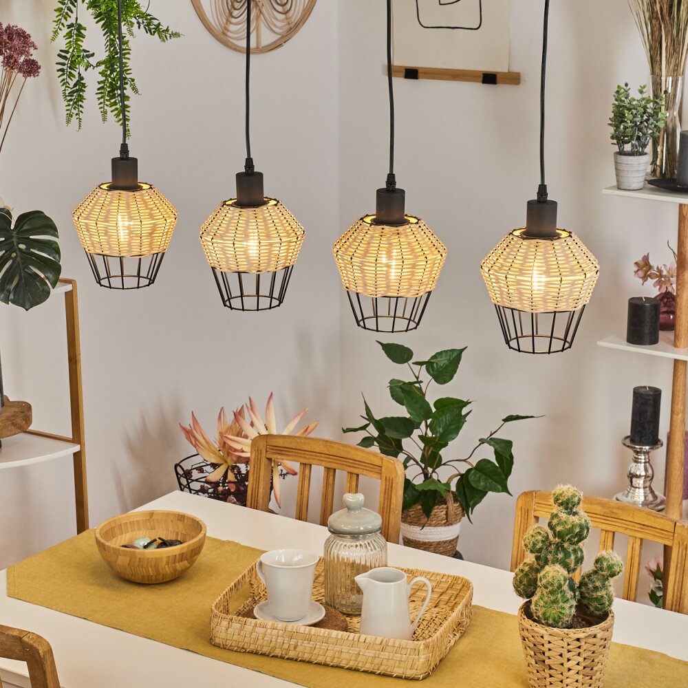Benagil Hängeleuchte Schwarz, 4-flammig main product photo