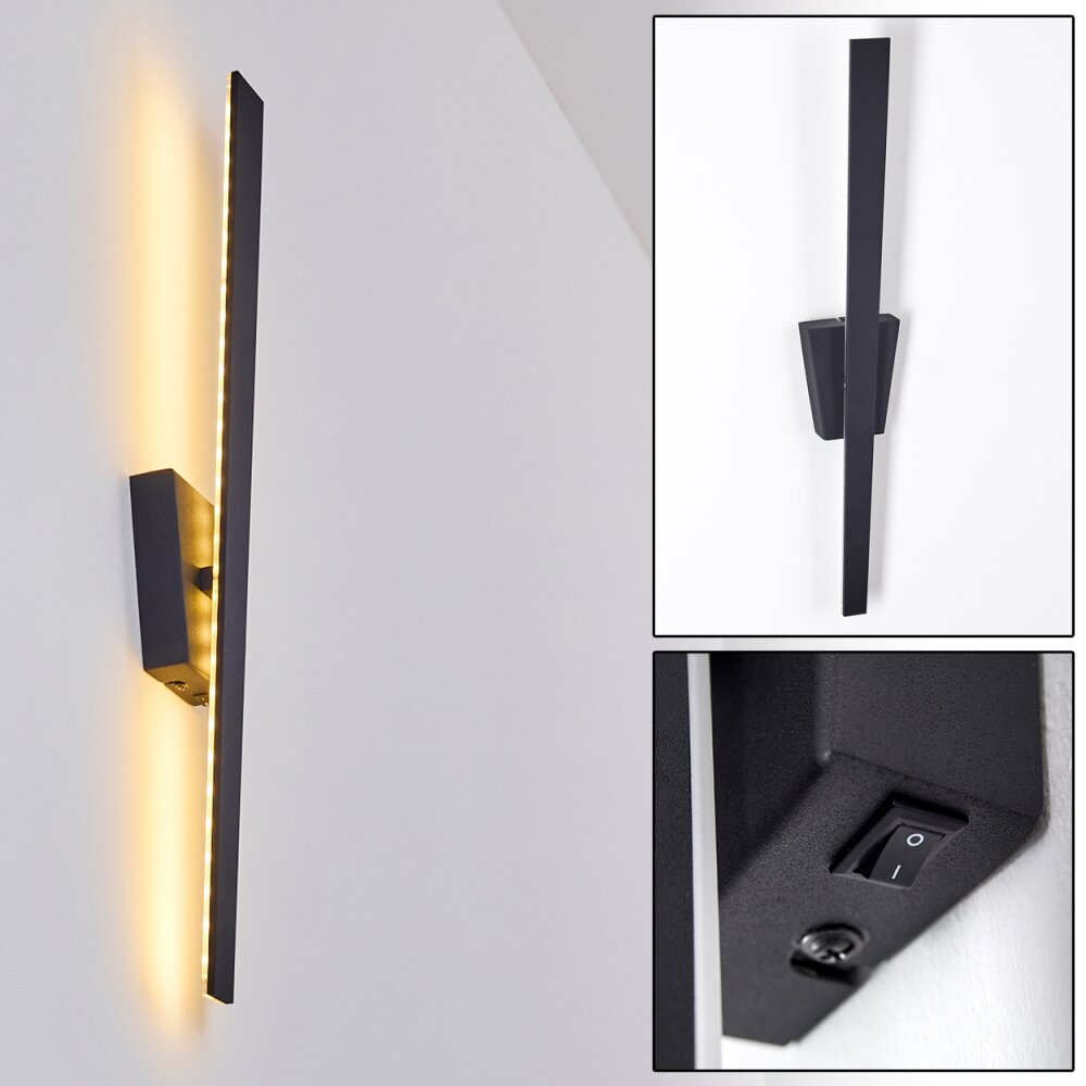 Meels Wandleuchte LED Schwarz, 1-flammig main product photo