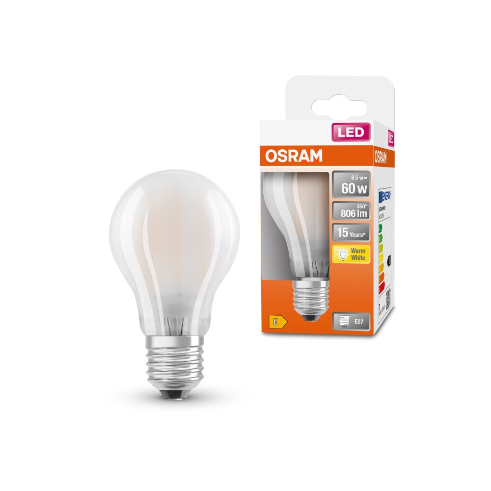 OSRAM LED Retrofit LED B22d 6,5 Watt 2700 Kelvin 806 Lumen main product photo