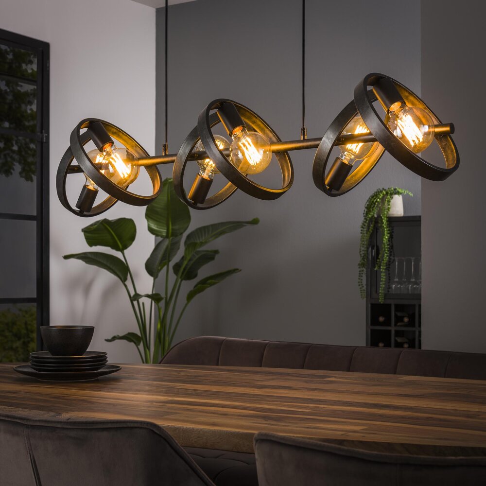 Hover Pendelleuchte Anthrazit, 6-flammig main product photo