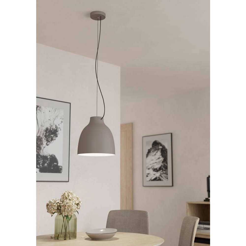 Eglo CAMASCA Hängeleuchte Taupe, 1-flammig main product photo