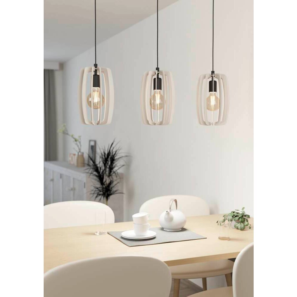Eglo BAJAZZARA Hängeleuchte Schwarz, 3-flammig main product photo