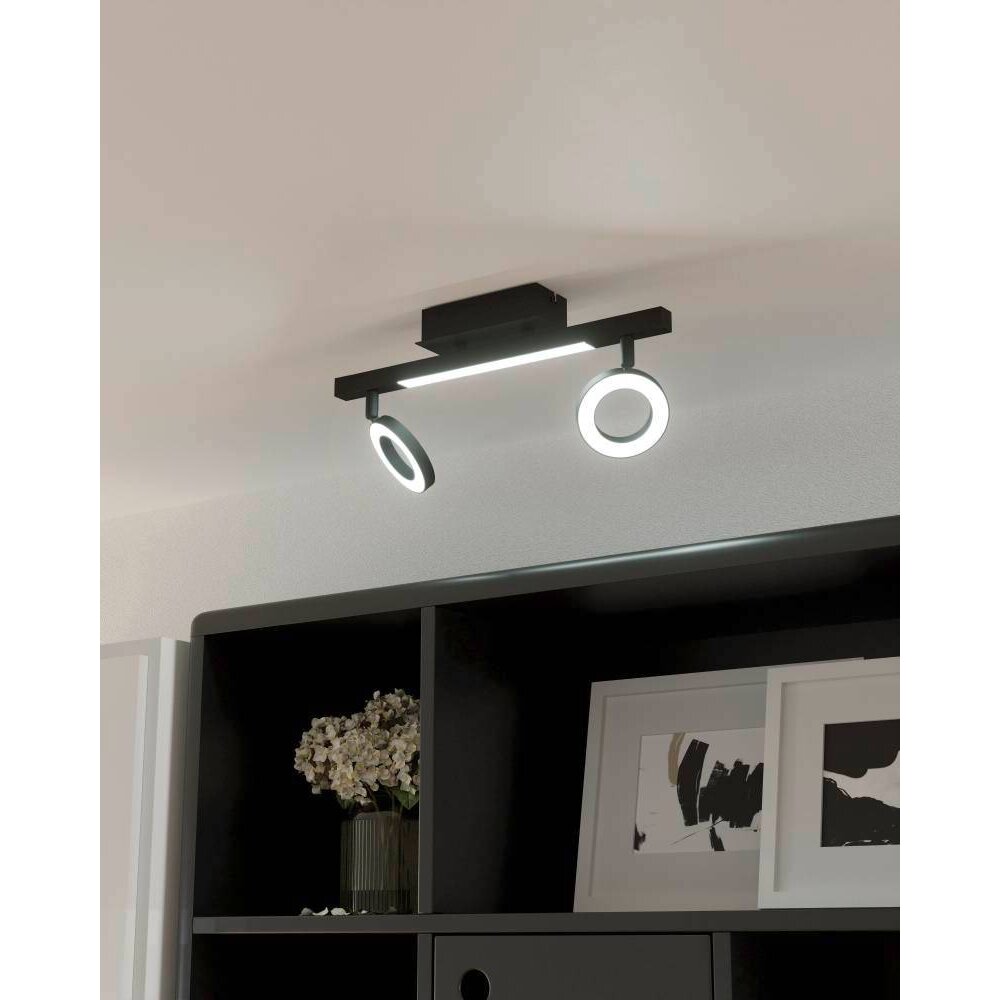 Eglo CARDILLIO Deckenleuchte LED Schwarz, 3-flammig main product photo