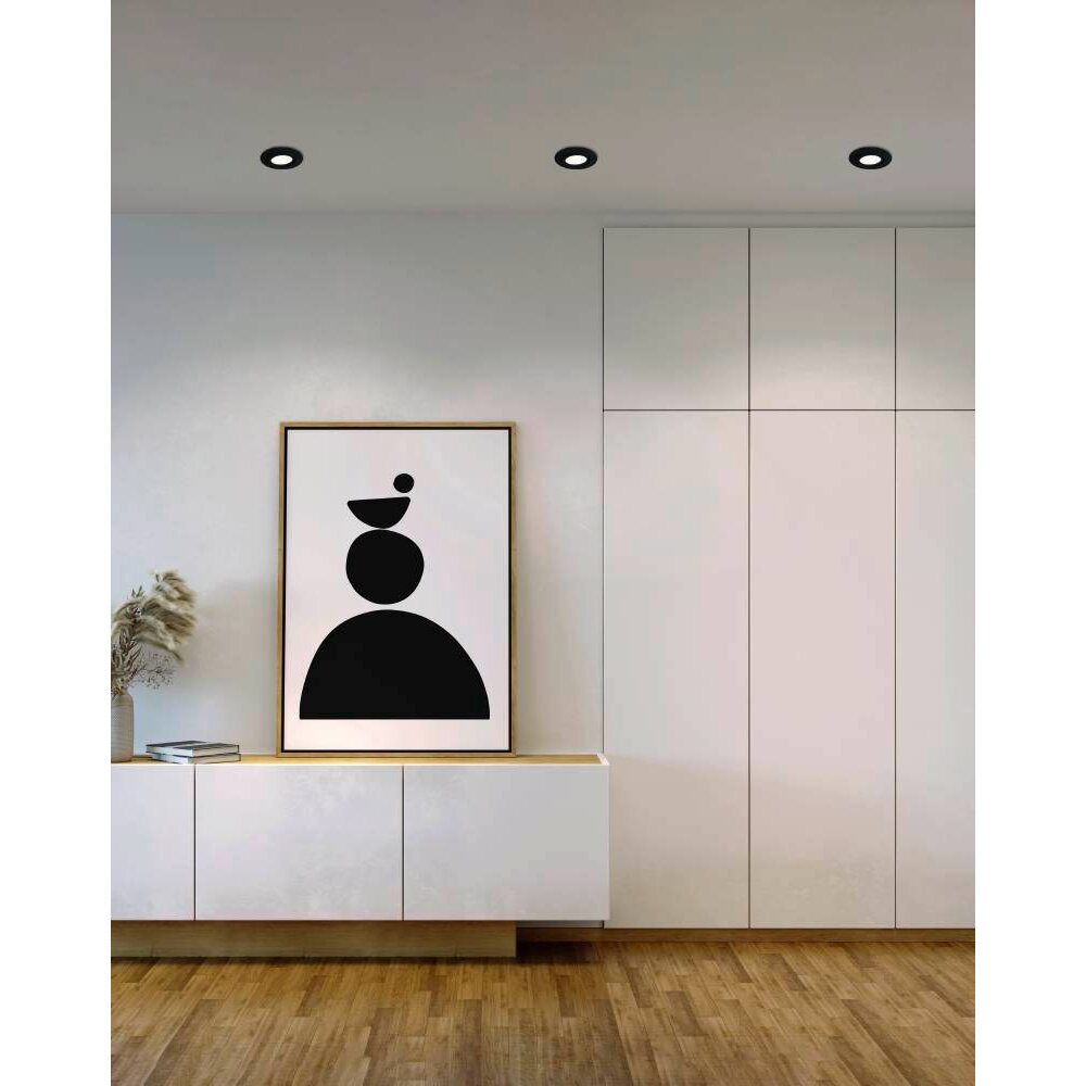 Eglo PINEDA Einbauleuchte 3er Set LED Schwarz, 3-flammig main product photo