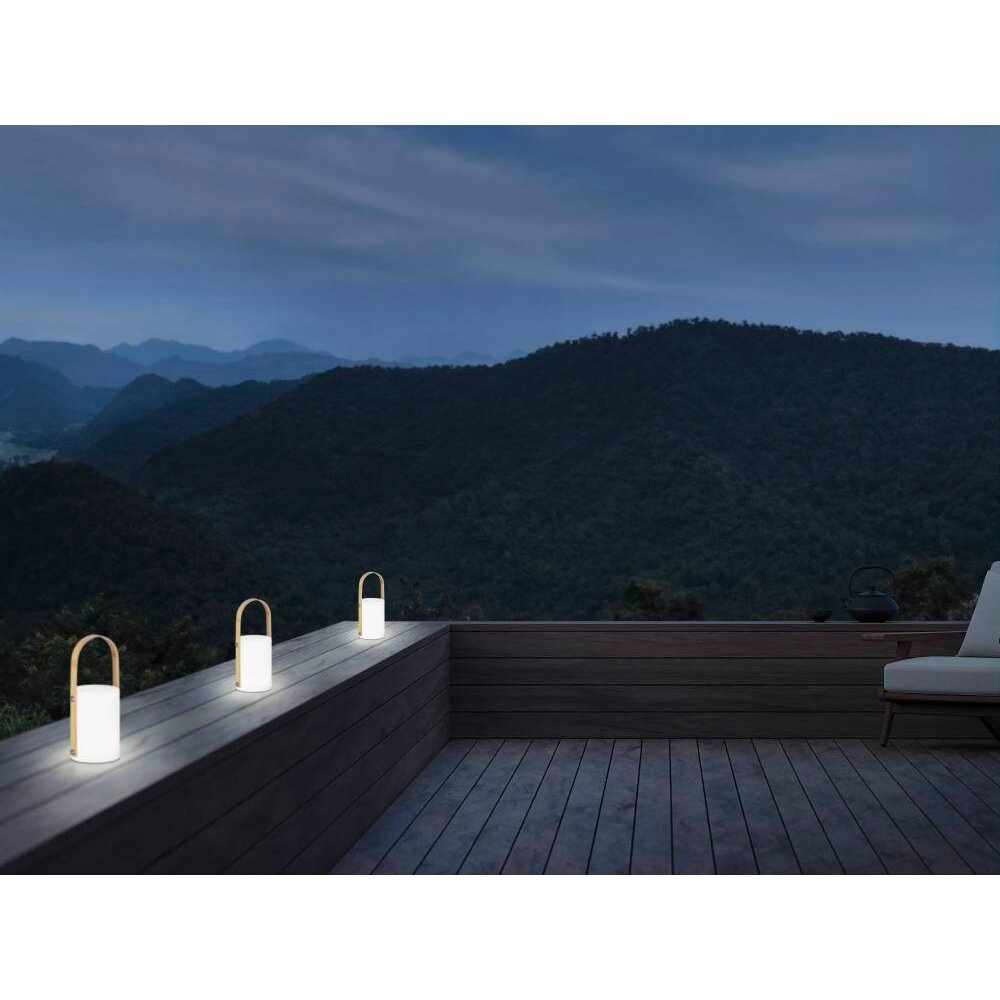 Eglo CUENCA Außentischleuchte LED Braun, Weiß, 8-flammig main product photo