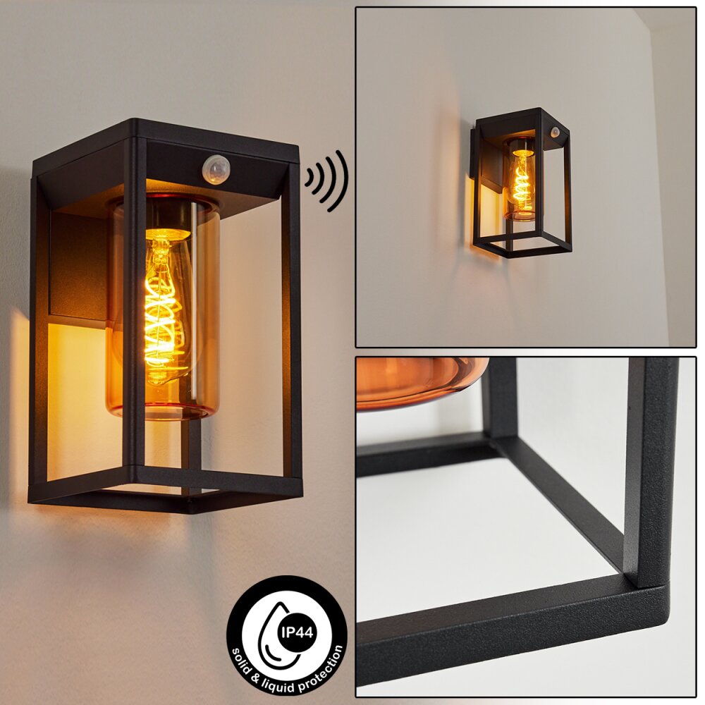 Palanga Außenwandleuchte Schwarz, 1-flammig main product photo