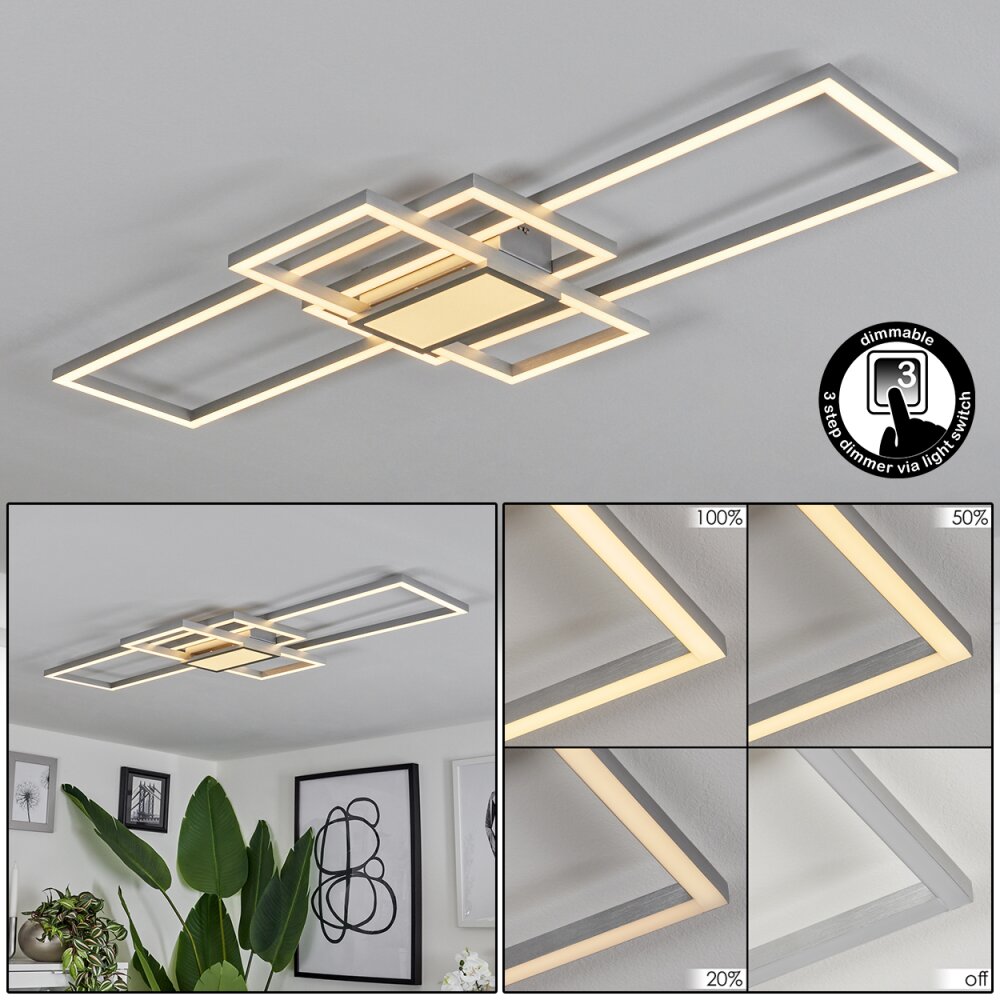 Longos Deckenleuchte LED Aluminium, 1-flammig main product photo