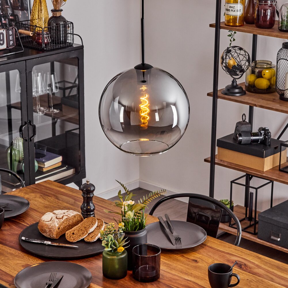 Koyoto Hängeleuchte Glas 30 cm Klar, Rauchfarben, 1-flammig main product photo