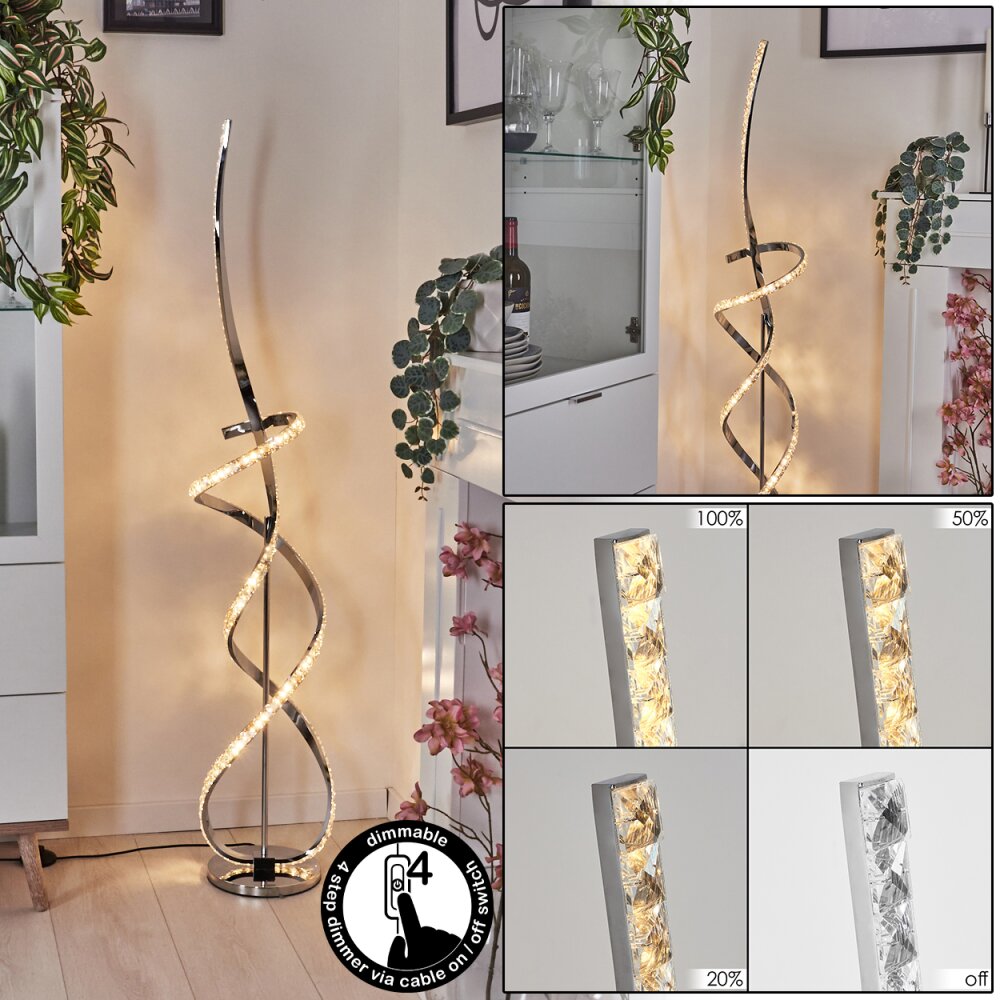 Robalo Stehleuchte LED Chrom, 1-flammig main product photo