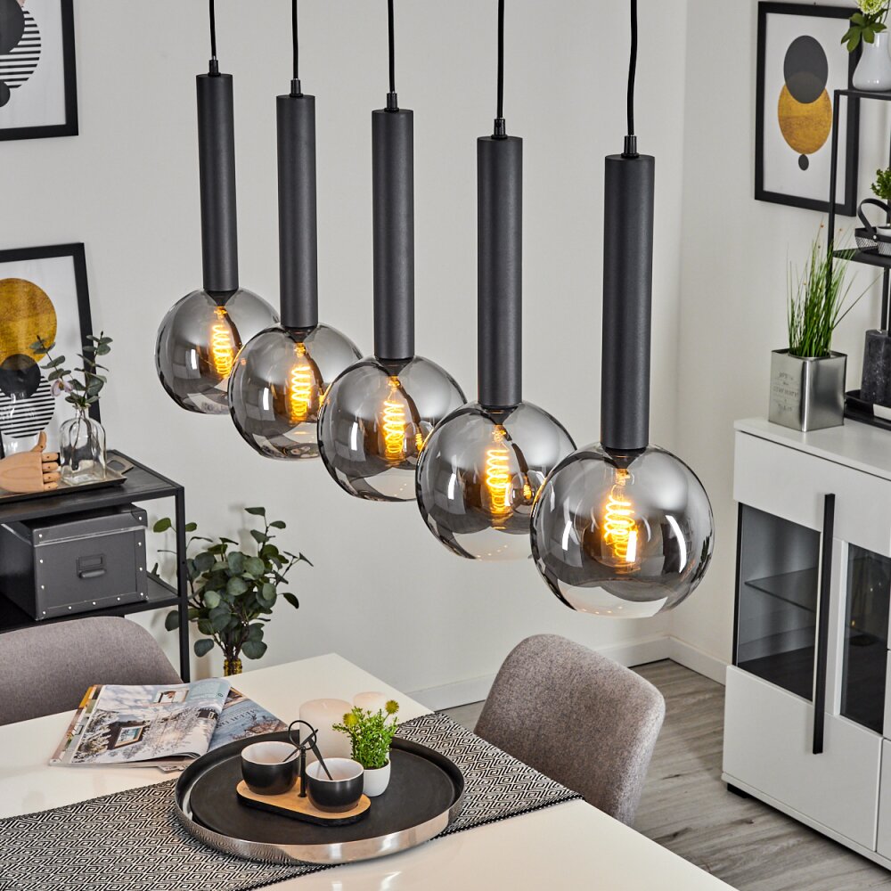 Trezeste Hängeleuchte Schwarz, 5-flammig main product photo