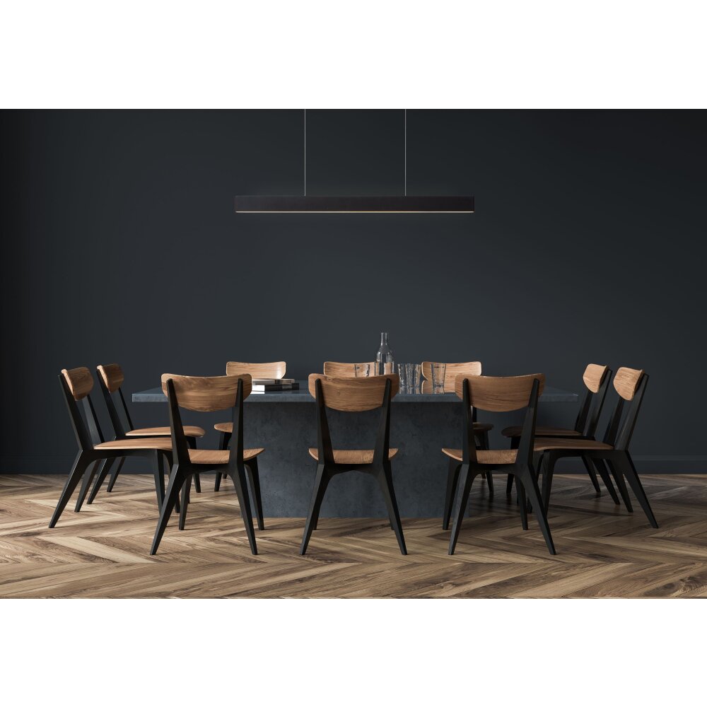 Lucide RAYA LED Pendelleuchte Schwarz, 1-flammig main product photo