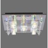 Leuchten Direkt KEMAL2.0 Deckenleuchte LED Stahl gebürstet, 68-flammig, Fernbedienung, Farbwechsler