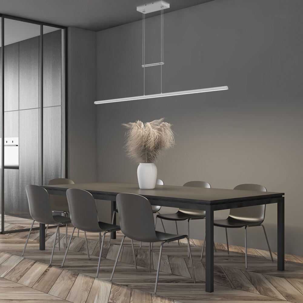 Steinhauer Profilo Pendelleuchte LED Stahl gebürstet, 1-flammig main product photo