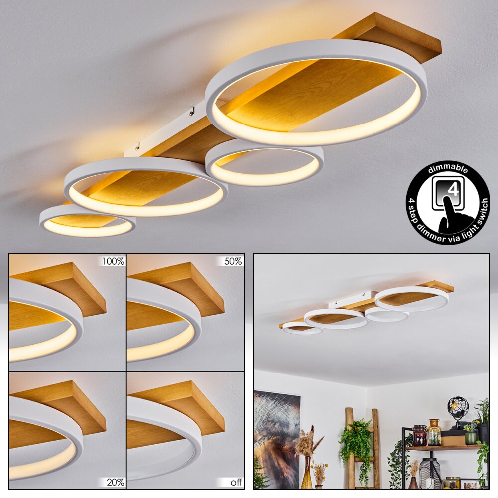 Rodekro Deckenleuchte LED Naturfarben, Weiß, 1-flammig main product photo