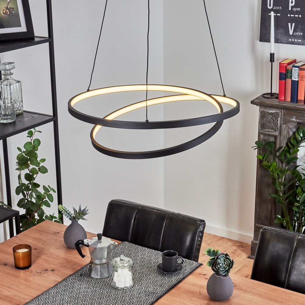 Fioso Pendelleuchte LED Schwarz, 1-flammig main product photo