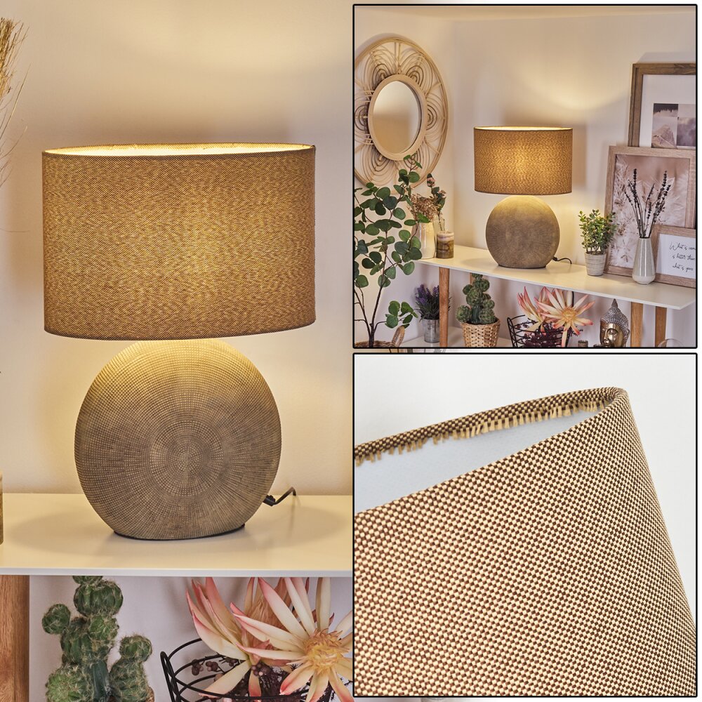 Manariz Tischleuchte Braun, 1-flammig main product photo