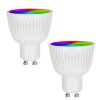 iDual GU10 LED RGB 6,5 Watt 2200-6500 Kelvin 345 Lumen 2er Set mit Fernbedienung