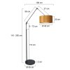 Steinhauer Prestige Chic Bogenlampe Schwarz, 1-flammig