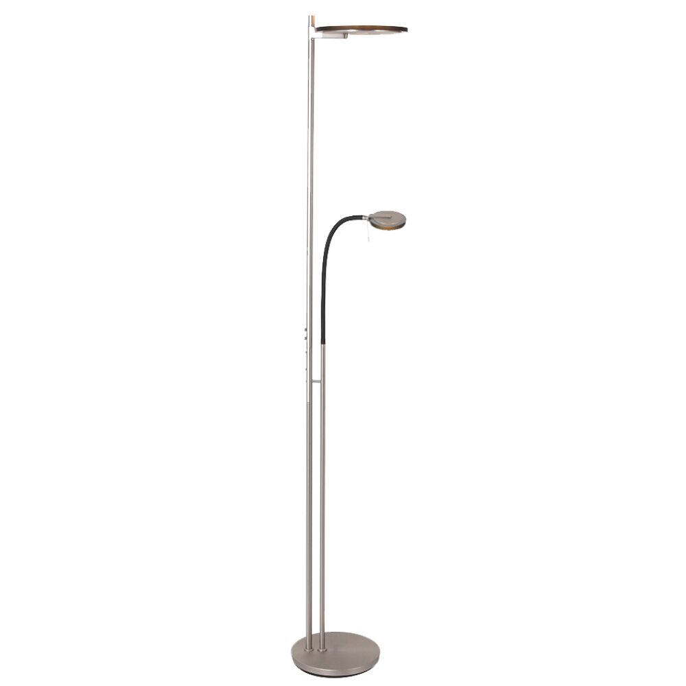 Steinhauer Turound Deckenfluter LED Stahl gebürstet, 2-flammig main product photo