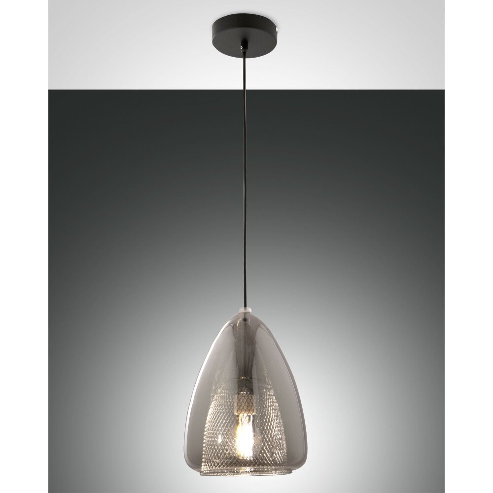 Fabas Luce Britton Pendelleuchte Schwarz, 1-flammig main product photo