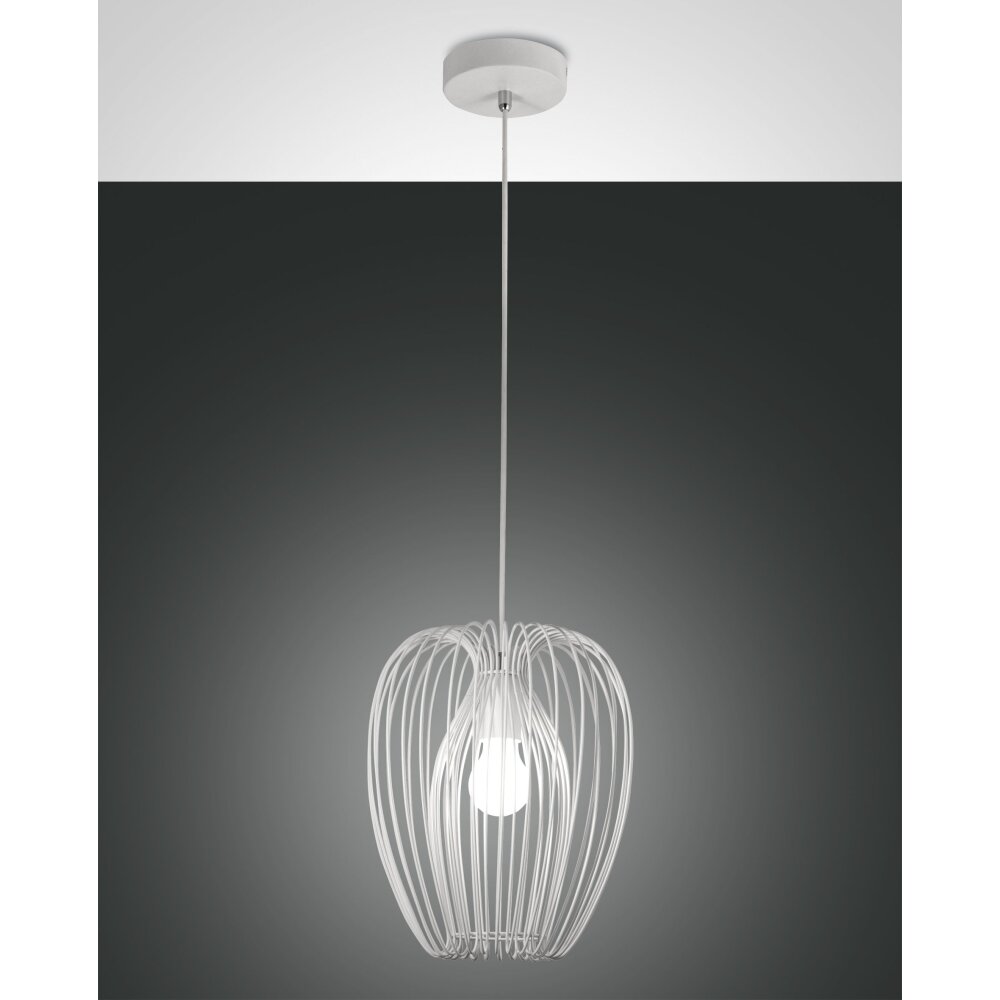 Fabas Luce Camp Pendelleuchte Weiß, 1-flammig main product photo